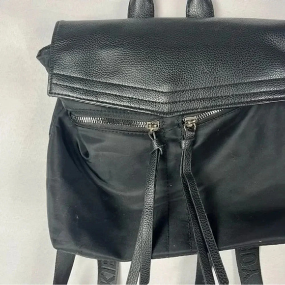 Botkier Black York Trigger Nylon & Faux Leather Mini Backpack - Picture 3 of 5